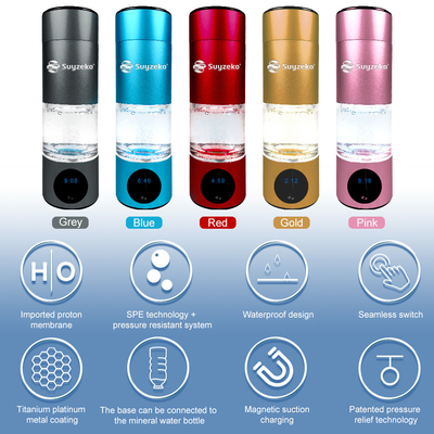 230ml draagbare Waterstof Rich Water Bottle SPE Teachnical